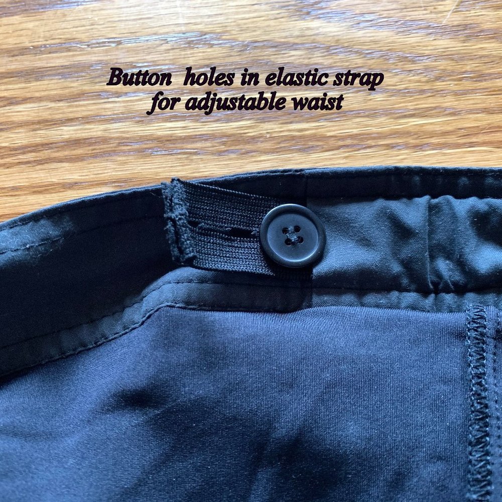 "Prana" black biking capris, EUC, Large - Picture 9 of 16
